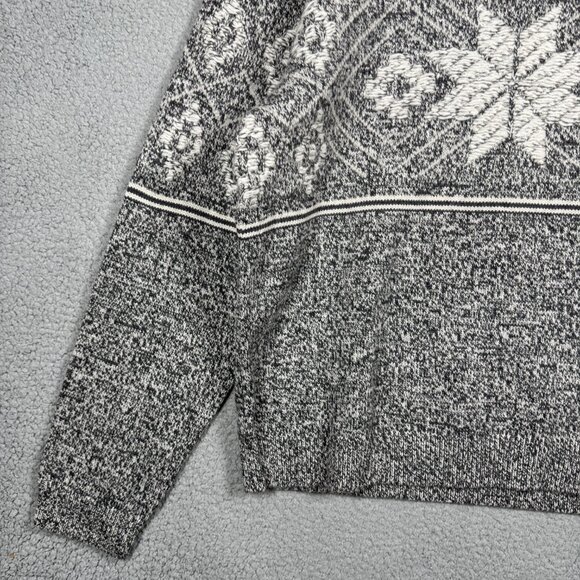 Lucky Brand Sweater Mens Size XL Intarsia Nordic Crew Neck Alpaca Blend Ribbed - Picture 8 of 15